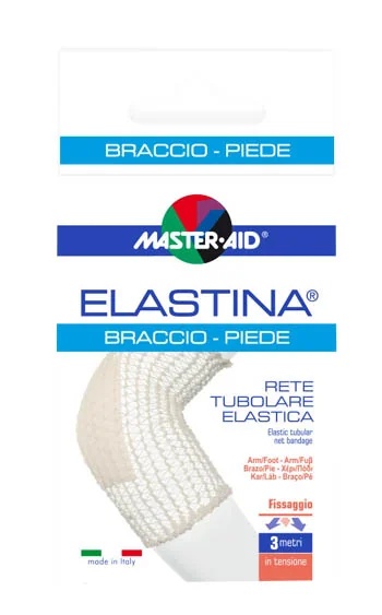 MASTER AID Elastine Hypoallergeen elastisch buisvormig gaas voor armen en voeten 3 m