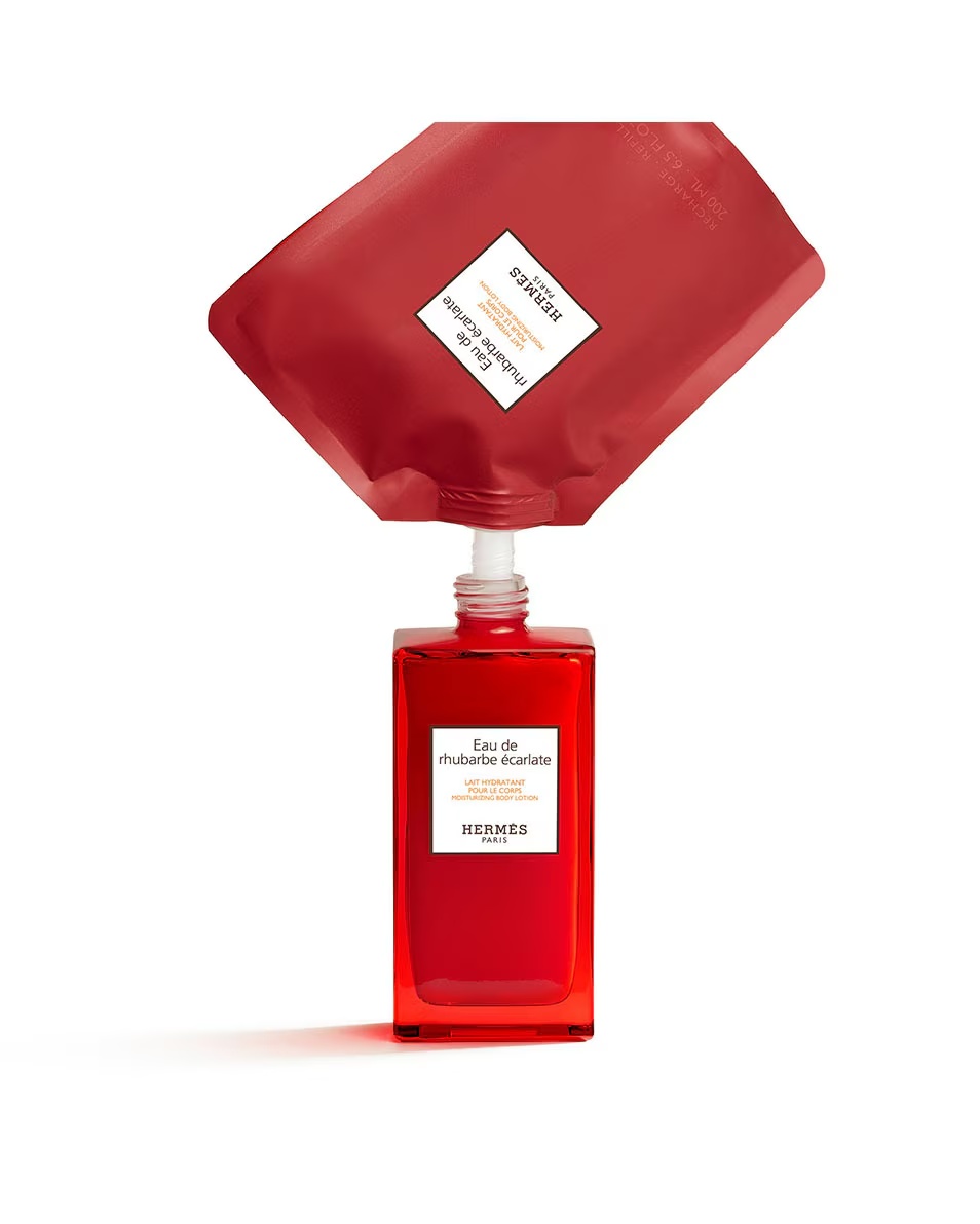 HERMÈS Le Bain Eau de rhubarbe écarlate, lapte de corp hidratant