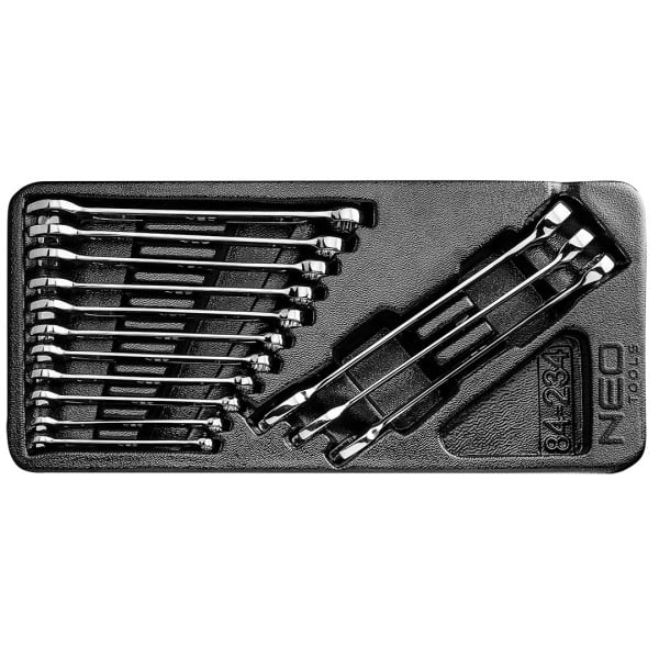 Klucze płasko-oczkowe 6-19 mm 14szt. NEO 84-234