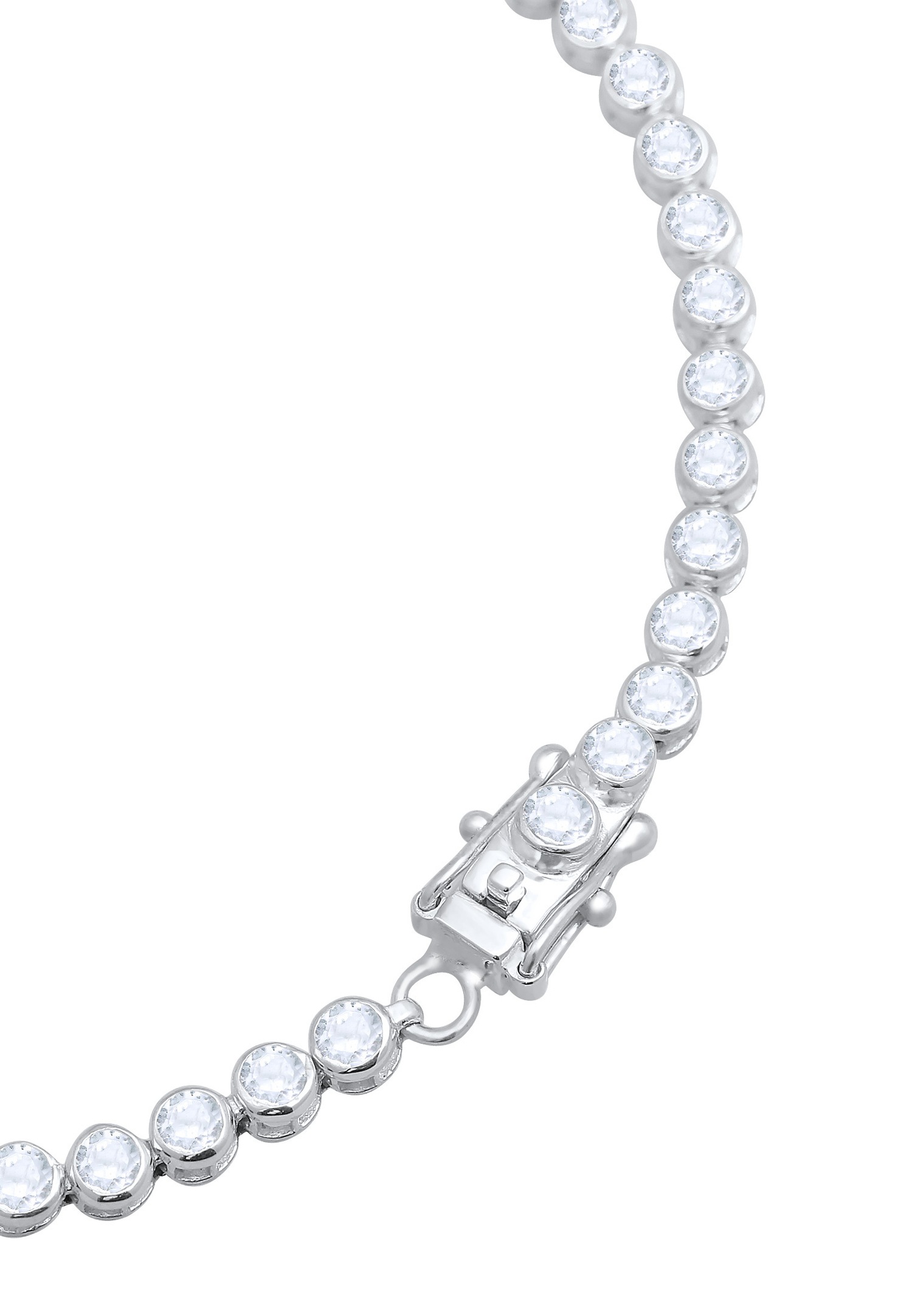 Elli PREMIUM Femmes bracelet de tennis avec topaze pierres précieuses en argent sterling 925