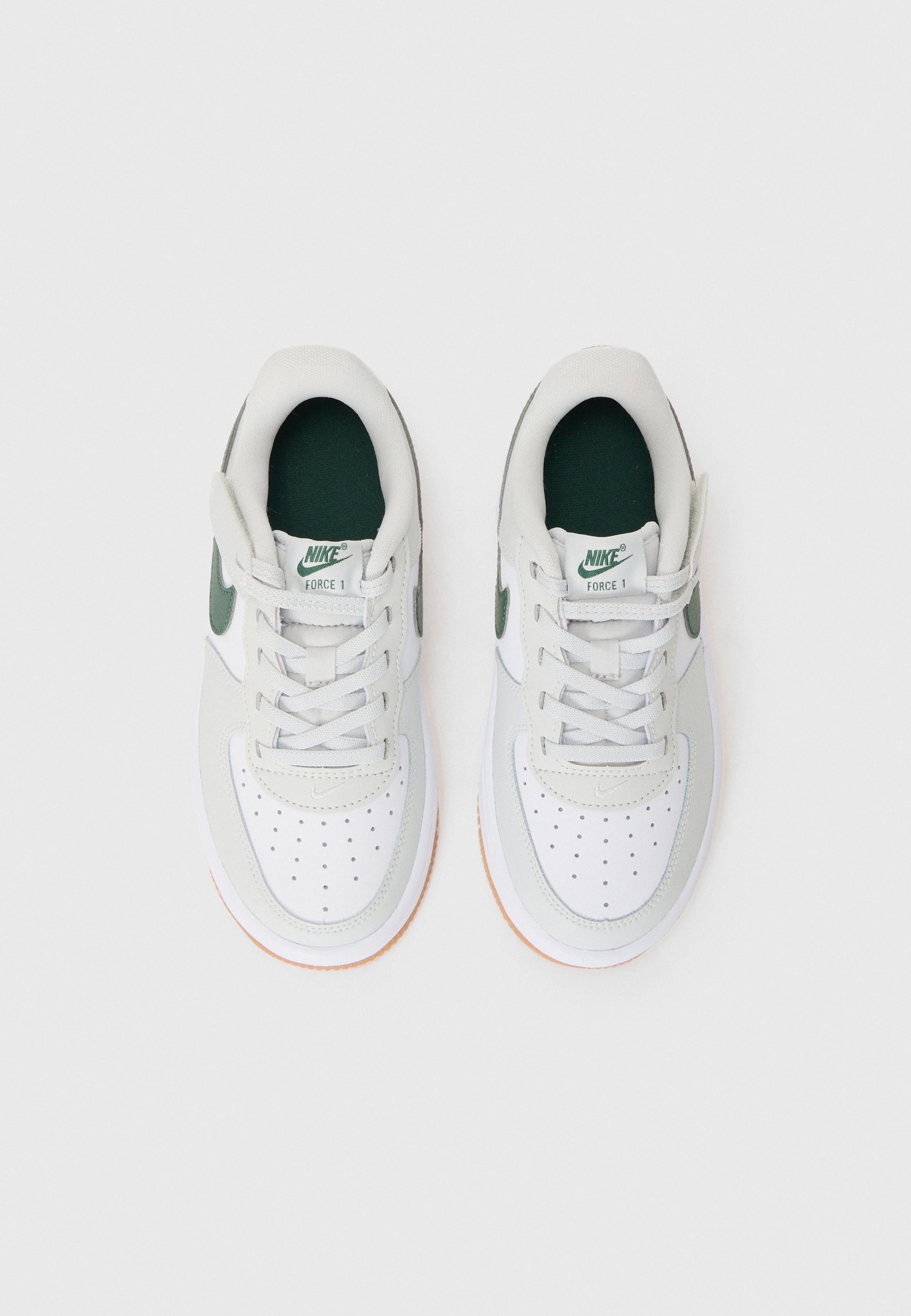 Nike Sportswear FORCE 1 UNISEX - Buty sportowe - photon dust/white/fir/gum med brown