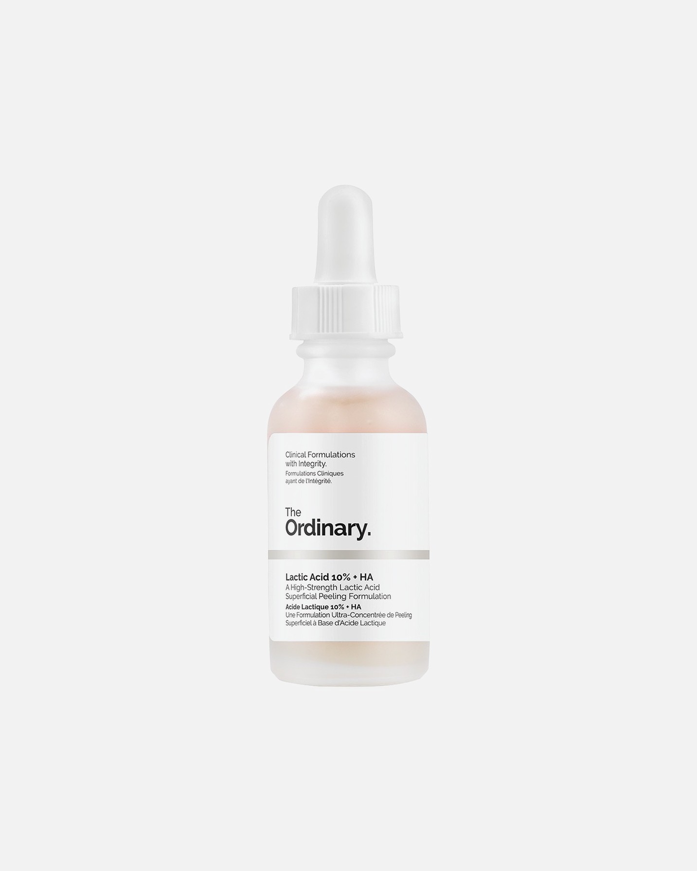 Obični piling za lice za nepravilnosti, 10% mliječne kiseline + 2% hijaluronske kiseline – 30 ml