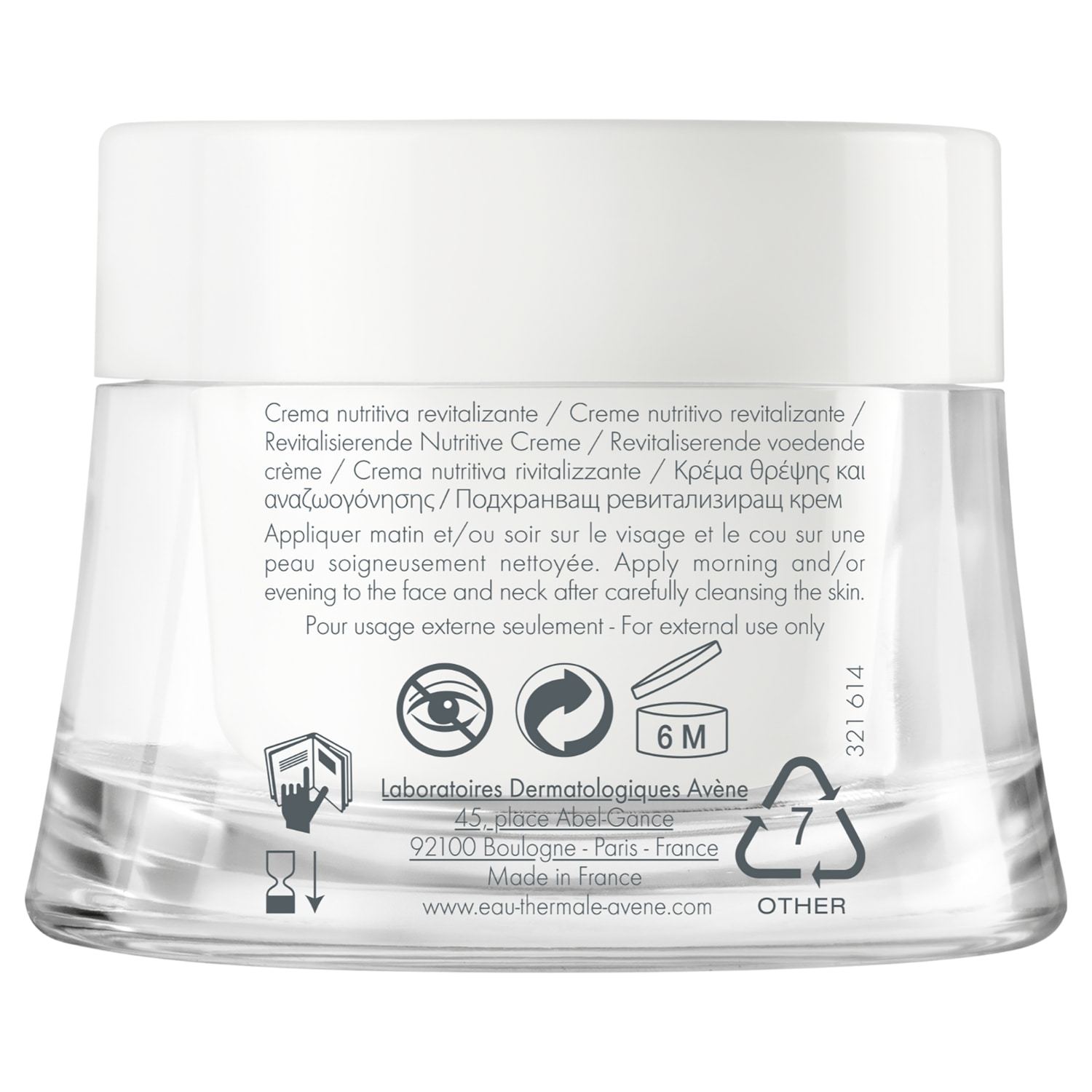 Avène krema za lice Les Essentiels Les Essentiels revitalizirajuća hranjiva krema – 50 ml