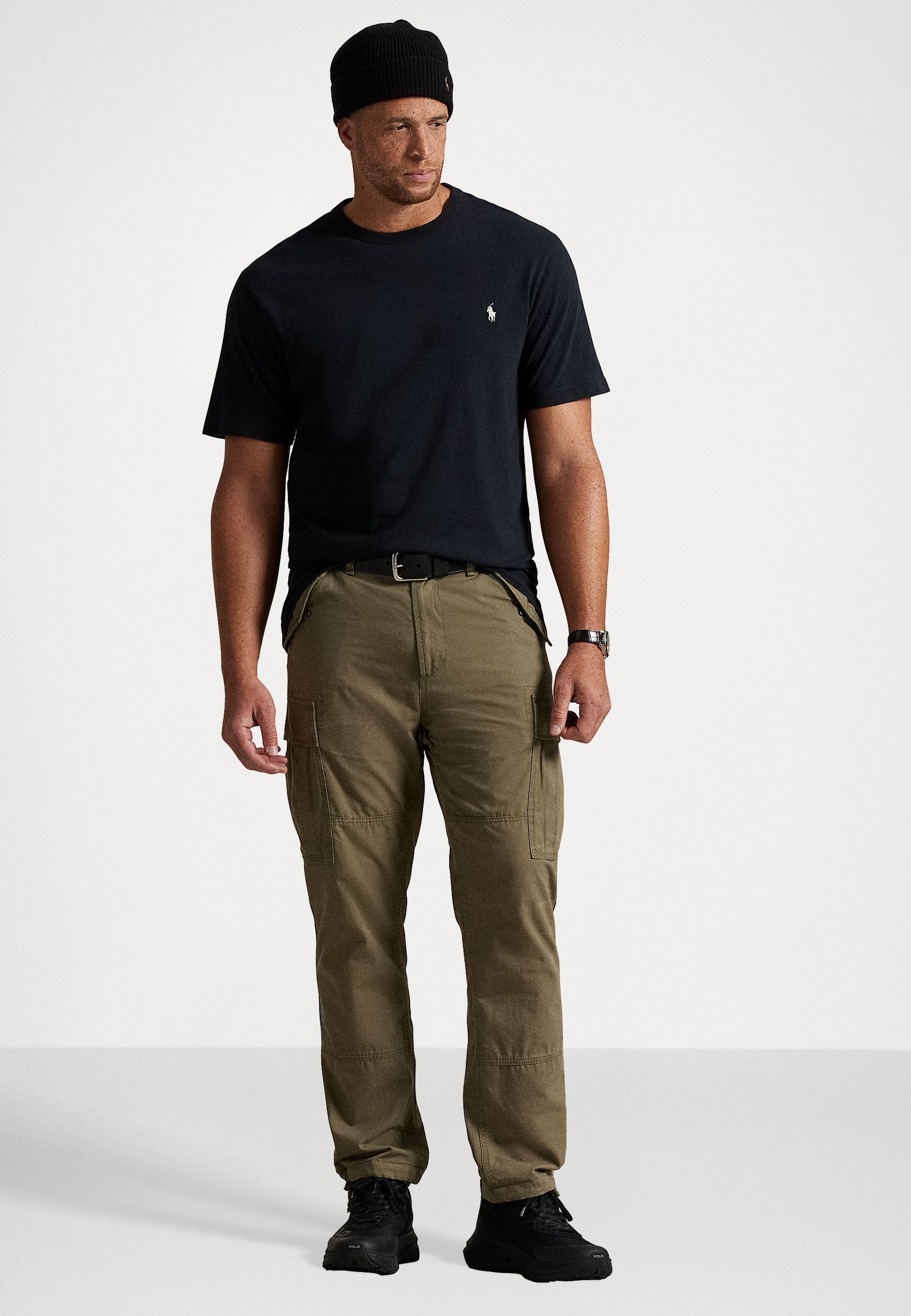 Polo Ralph Lauren Big & Tall Jersey Crewneck T-shirt - Basic T-shirt - polo zwart