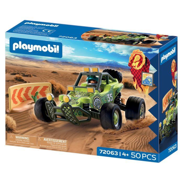 Playmobil 72063 Vehículo todoterreno, vehículo de carreras, 50 piezas, a partir de 4 años