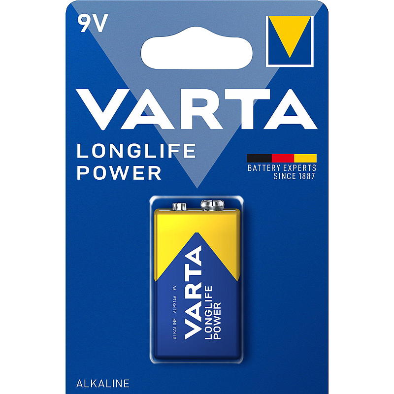 Batteria Varta 9V Alimentazione Varta
