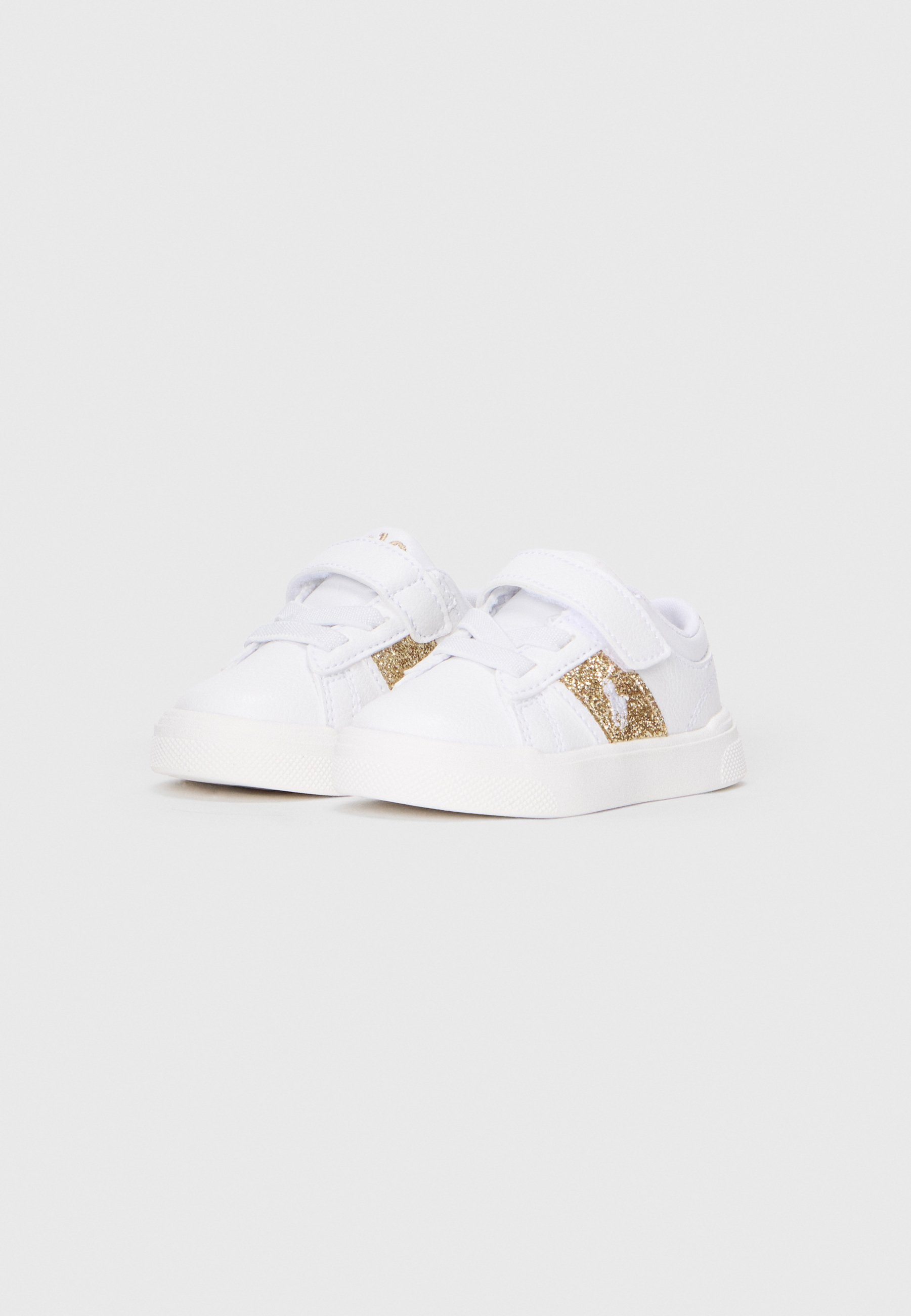 Polo Ralph Lauren FRAZIER UNISEX - Sneakers - wit/goudkleurig
