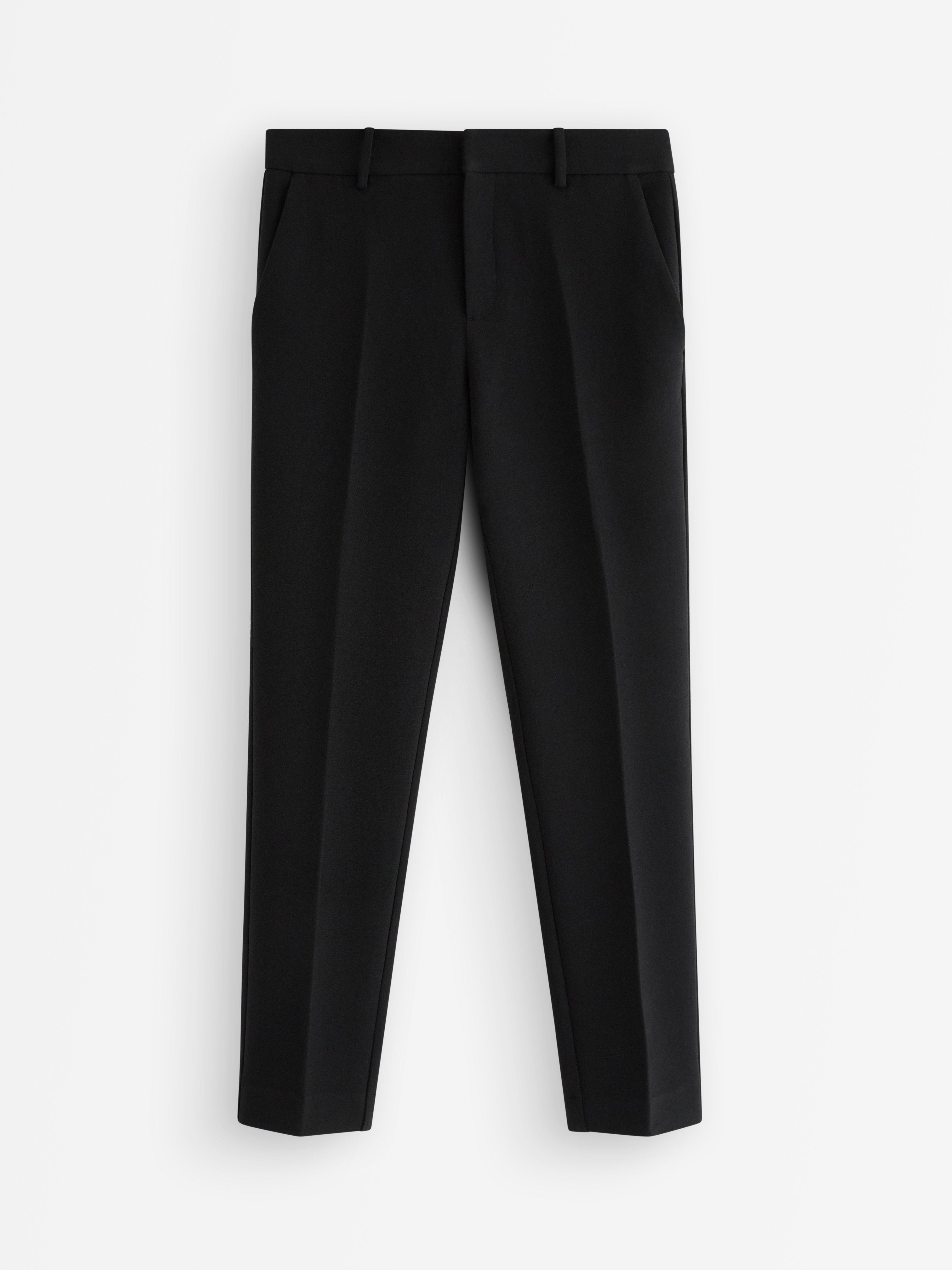 Pantalones de talle bajo negros