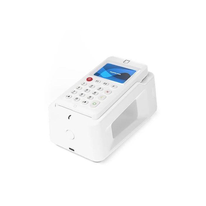 myPOS Go Combo - Terminal de pagamento independente, fornecido com base de impressão e recarga.