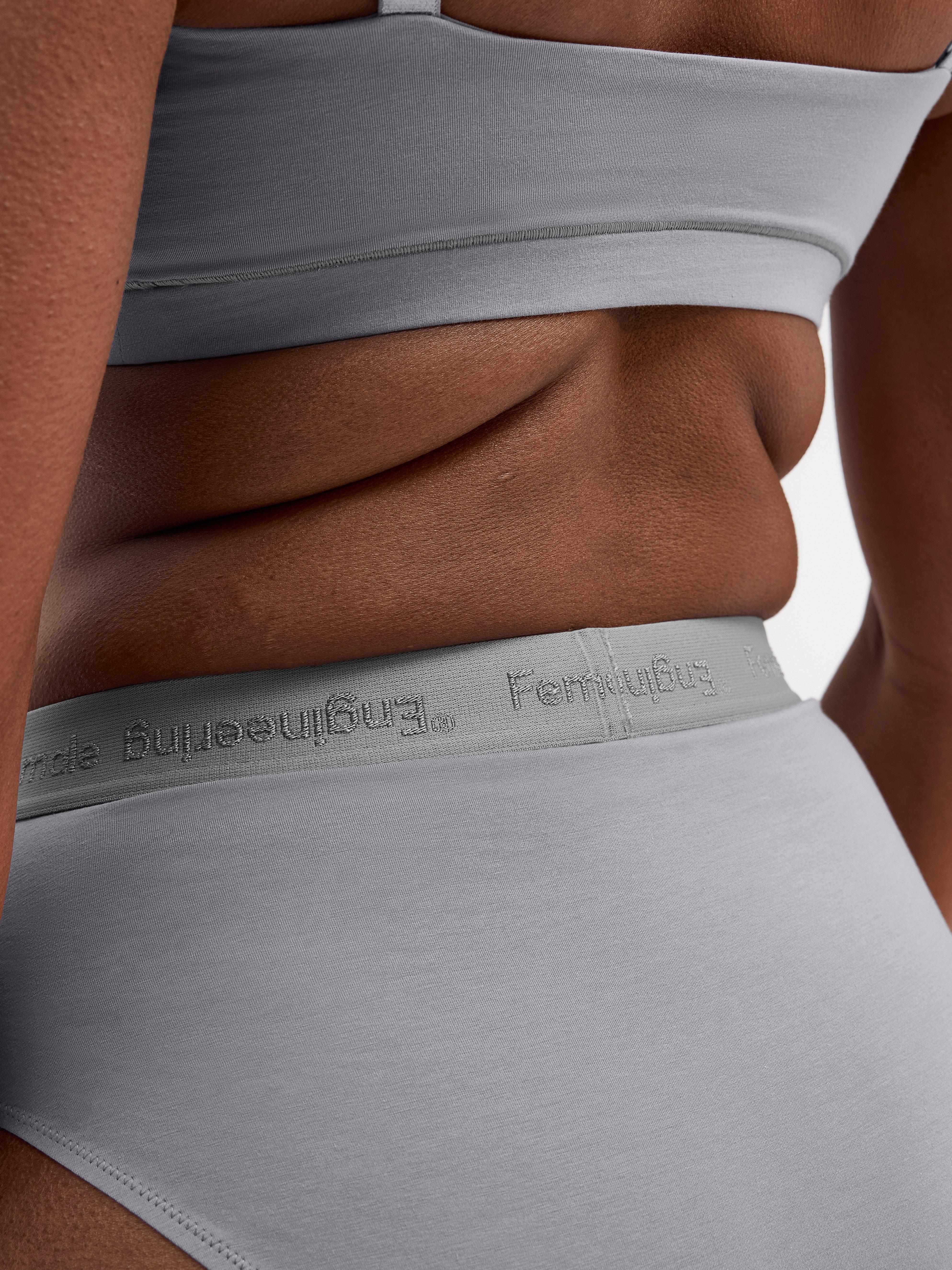 Menstruser - Høy absorberingsevne - Bikini med høy midje - Dame Engineering Grey
