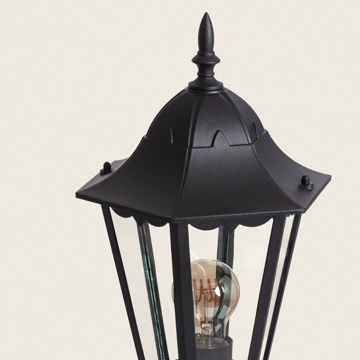 Lampada da terra per esterni a montaggio superficiale 185 cm Nero Tradizionale Nero