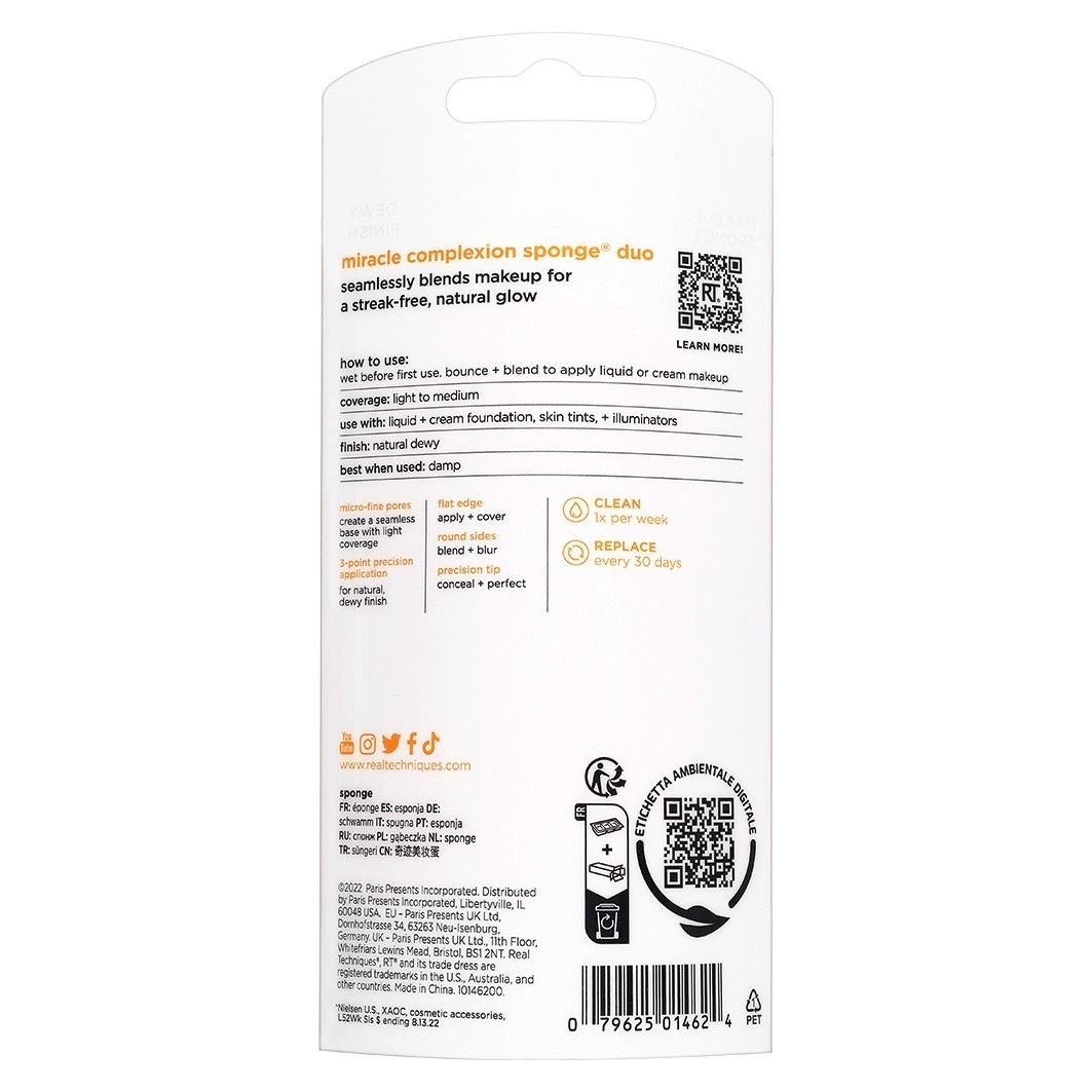 Real Techniques Make-up-Schwamm Miracle Complexion Sponge 2er-Pack - 1 Stück