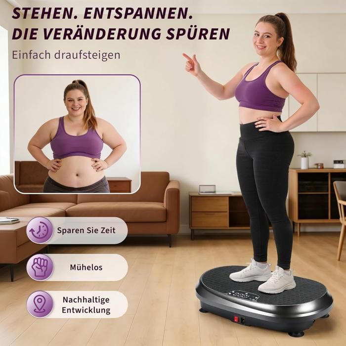 Vibration platform - NETTLIFE - Nettlife - 5 programs - 199 intensity levels - 200 kg load capacity (Bluetooth)