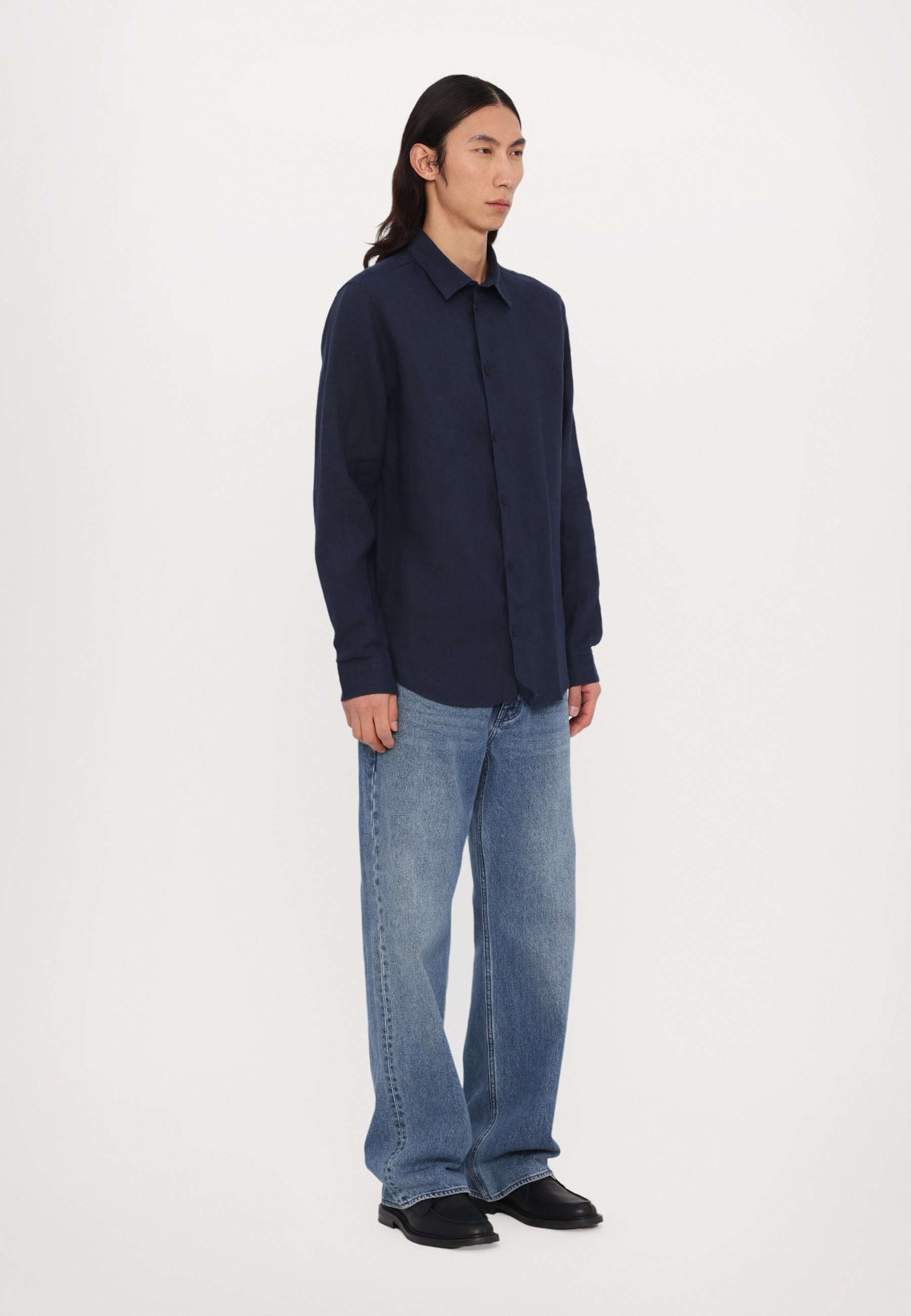 NN.07 ENZ SHIRT - Camicia - blu scuro