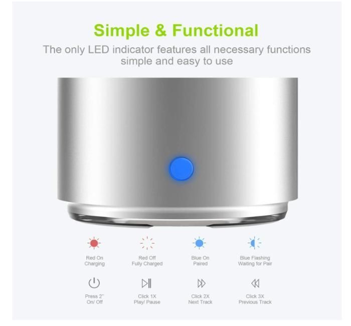 Mini enceinte Bluetooth étanche IP67 CHRONUS — rose, portable avec basses puissantes, jusqu'à 12 h