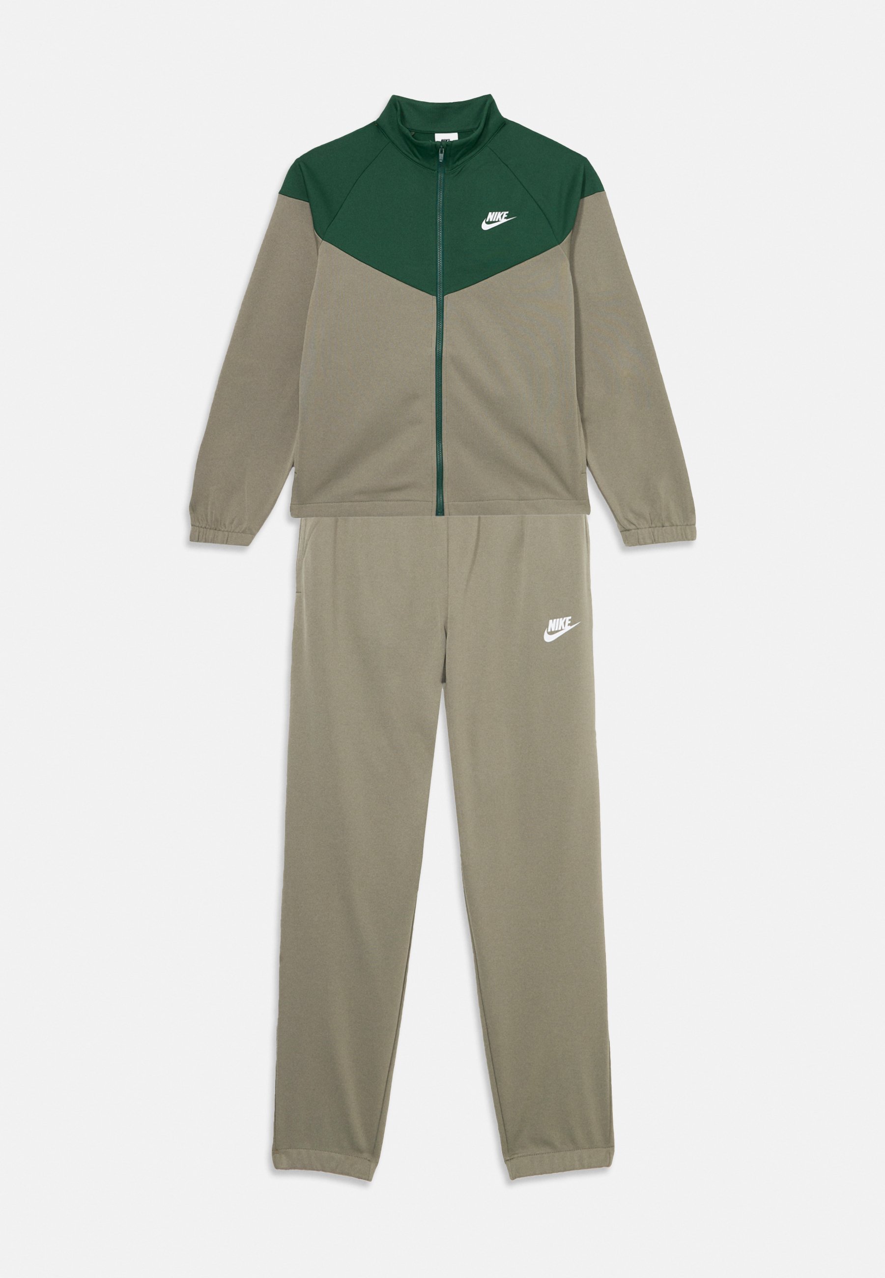 Nike Sportswear trainingspak set unisex - Trainingspak - licht legergroen/dennenhout/wit