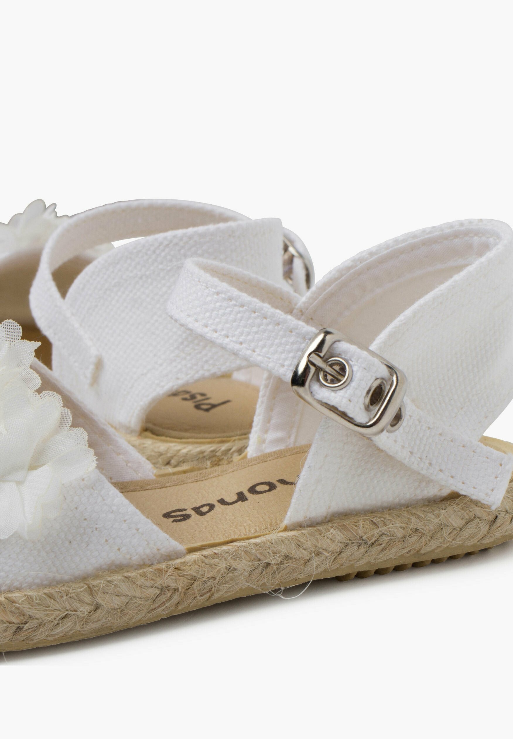 Pisamonas CEREMONIA FLORES ORGANZA - Sapatilhas de balé com tira no tornozelo - branco