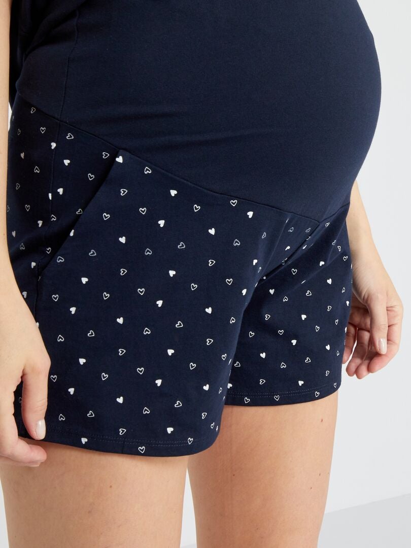 Pijama de maternidade - 2 peças - Azul