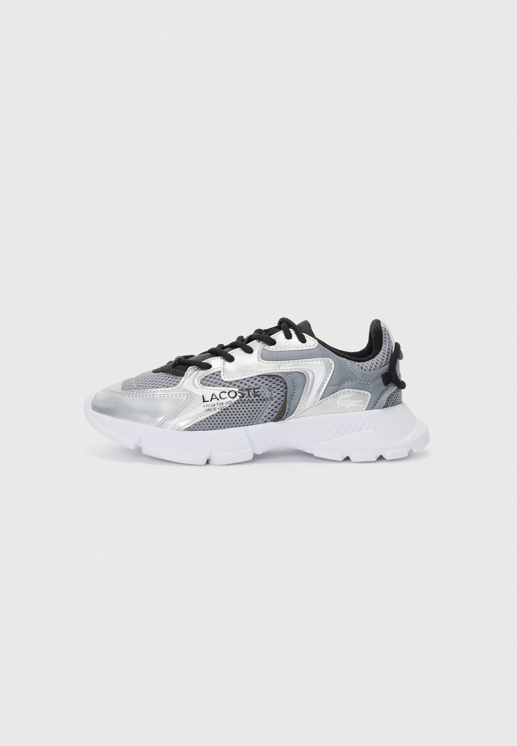 Lacoste JUNIOR L003 NEO UNISEX - Sneakers - grijs/wit