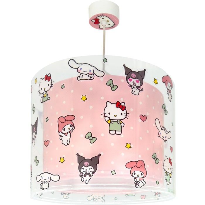 Dalber Lustre et lampe suspension pour enfants Hello Kitty & Friends, Kuromi, My Melody et Cinnamoroll enfants