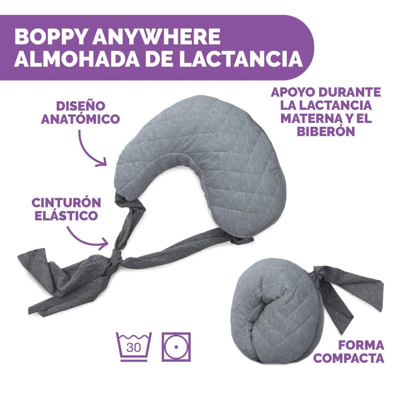 Coussin d'allaitement Boppy Anywhere