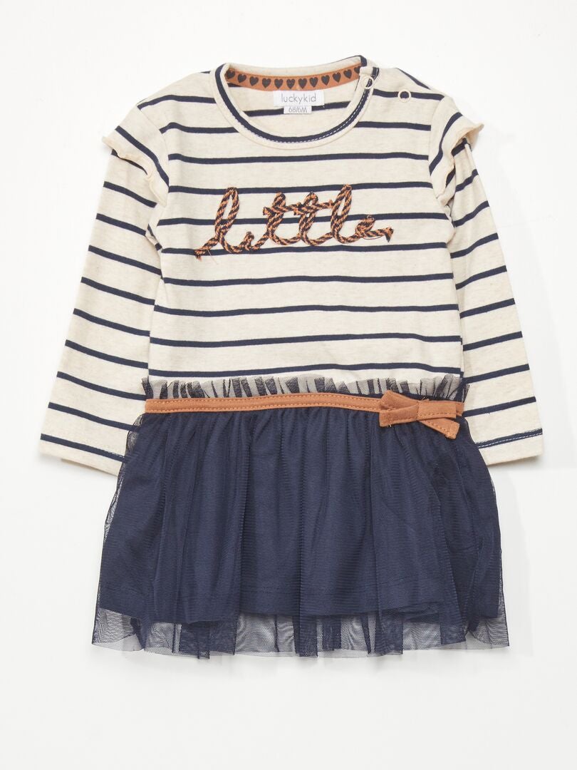 Tutu-jurk + legging set - BLAUW