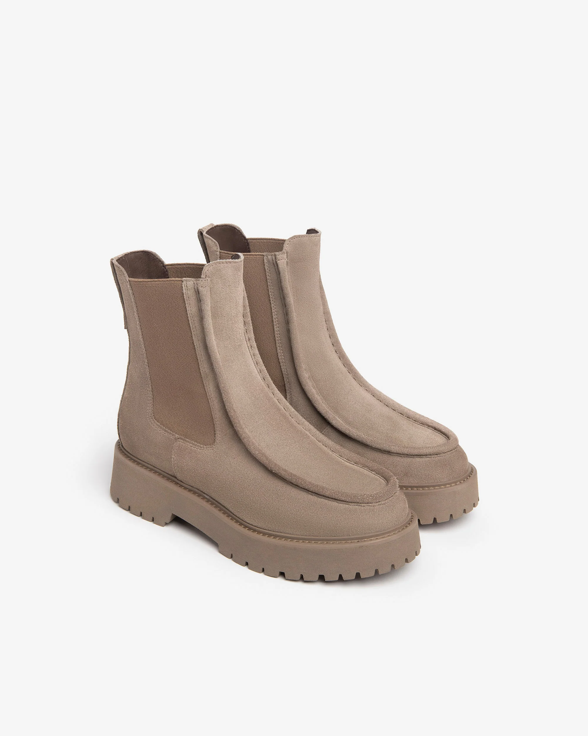 Bottines Chelsea en daim pour femmes