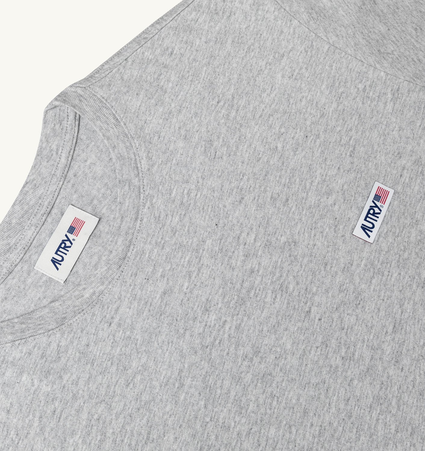 ETICHETĂ DE TRICOU DIN JERSEY DE BUMBAC MELANGE