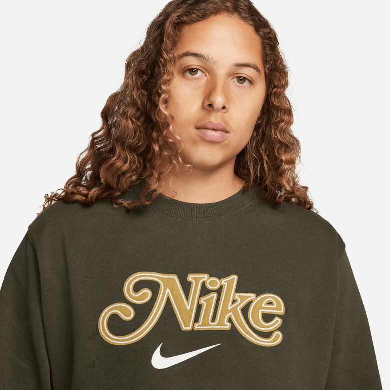Sportieve fleece sweater met ronde hals