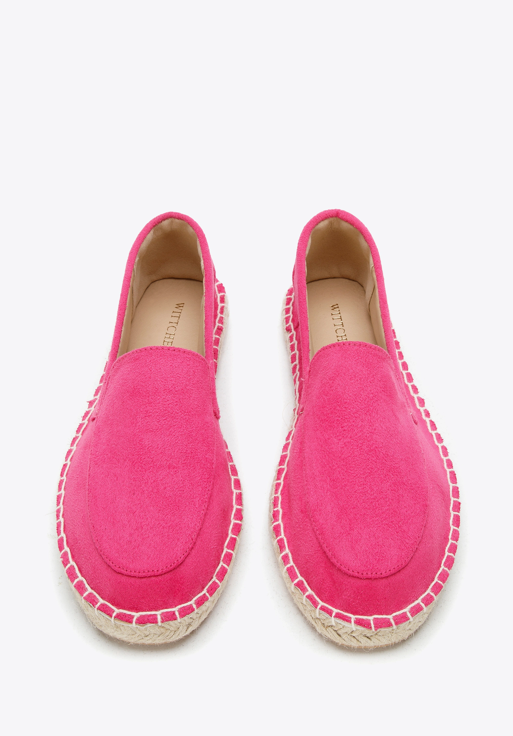 Damskie espadryle z ekozamszu różowe