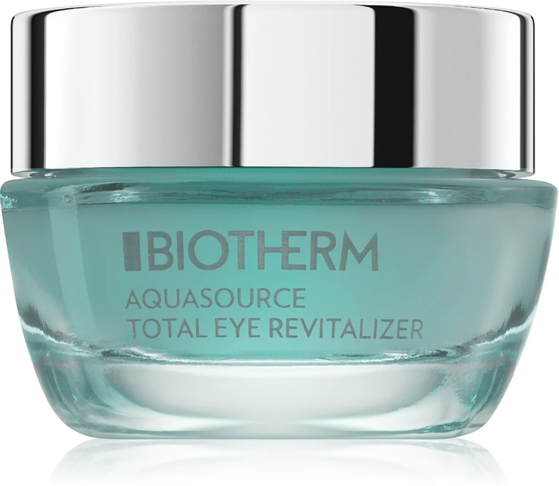 „Biotherm Aquasource Total Eye Revitalizer“ – tai vėsinamasis paakių kremas, kuris pašalina paburkimą ir tamsius ratilus po akimis.
