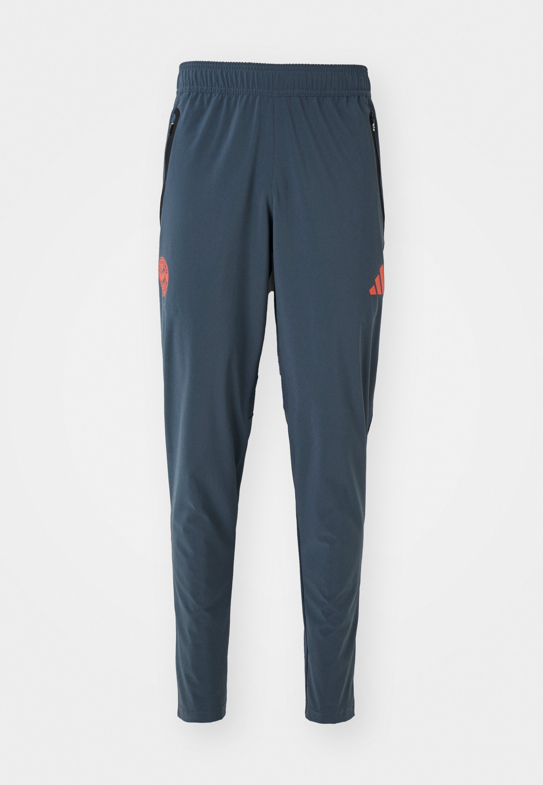 adidas Performance FC BAYERN MUENCHEN TIRO25 COMPETITION VIS TECH TRAVEL PANT - Klubové oblečenie - tučná onixová/ľahko koralová