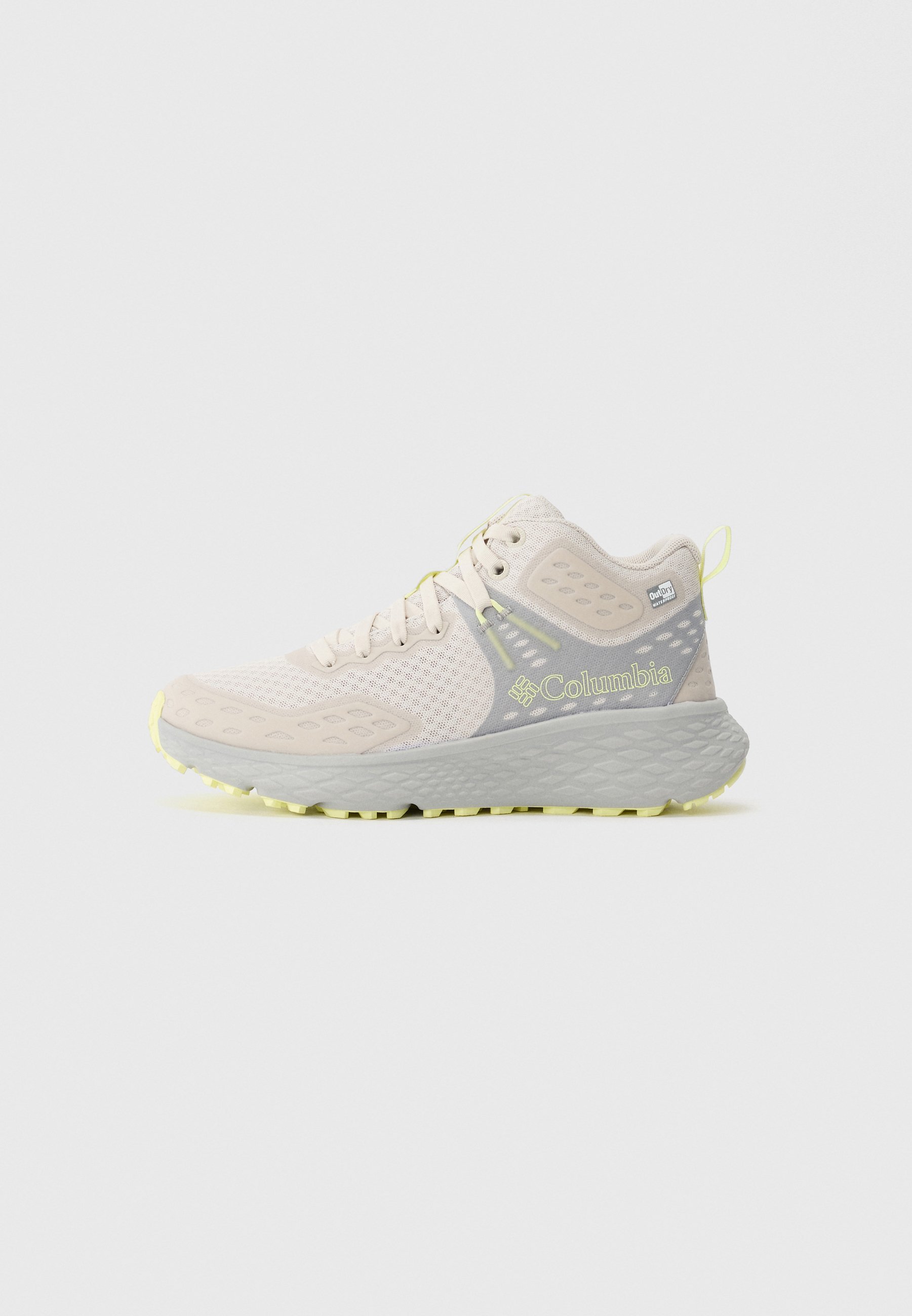 Columbia KONOS™ TRS OUTDRY™ MID - Chaussures de randonnée - gris nuage/brume citron