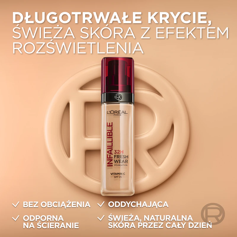 L'Oréal Paris Infaillible 32H Fresh Wear dlhotrvajúci tekutý make-up