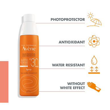 Avène Sun Care Sensitive Skin Spray SPF30 vartalon aurinkosuojasuihke herkälle iholle 200 ml