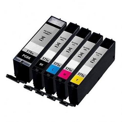 PACK DE 5 CARTOUCHES CANON PG570-571 COMPATIBLE