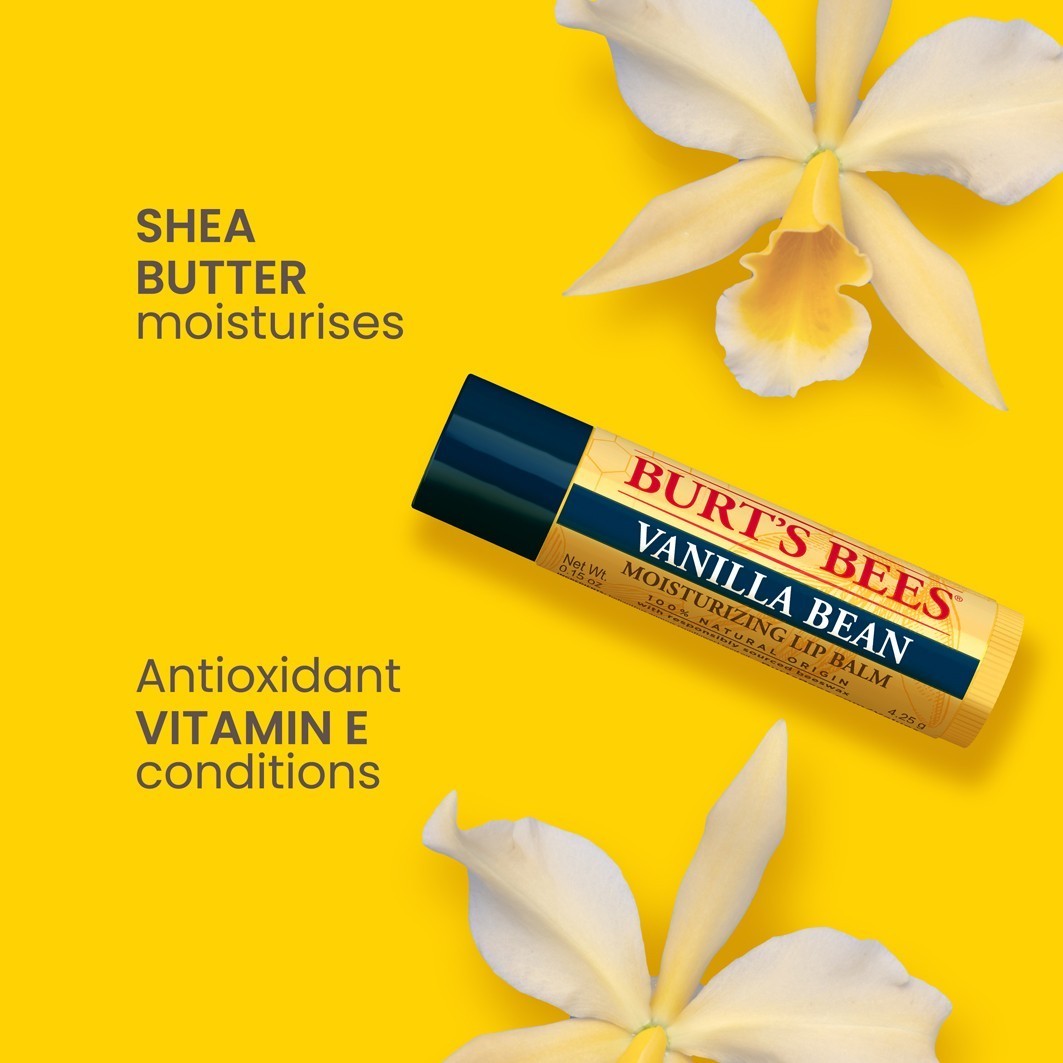 Burt's Bees mitrinošais lūpu balzams - vaniļa - 4,25 g