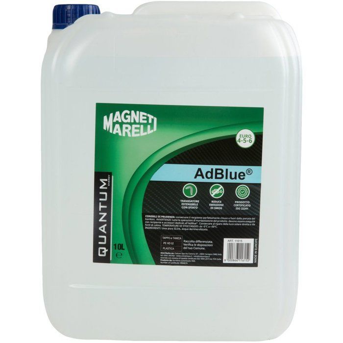 Quantum Energy Additive Magneti Marelli Adblue 10 LT with flexible nozzle Euro 4-5-6 certified ISO 22241