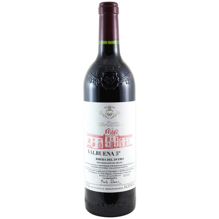 Vega Sicilia Ribera Del Duero Valbuena n°5 2004 - Rode wijn uit Spanje (75cl)