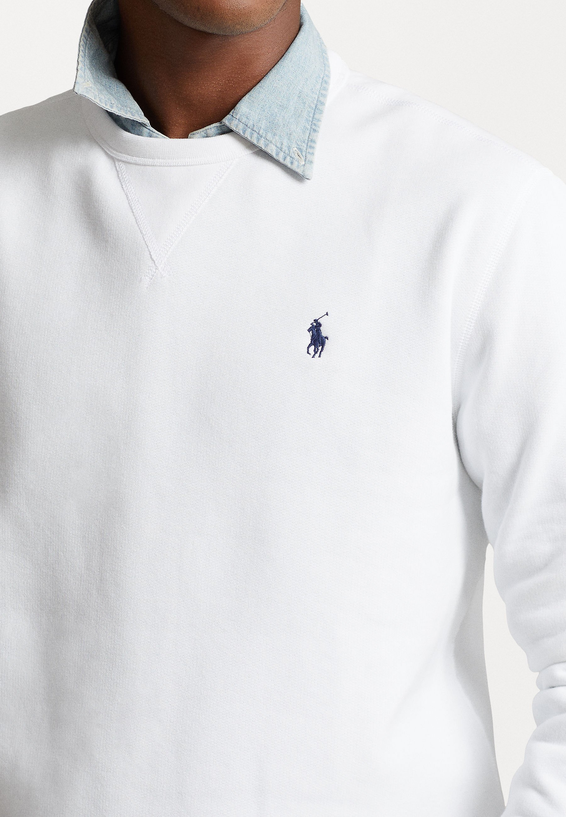 Sweat-shirt en polaire Polo Ralph Lauren THE RL - Blanc