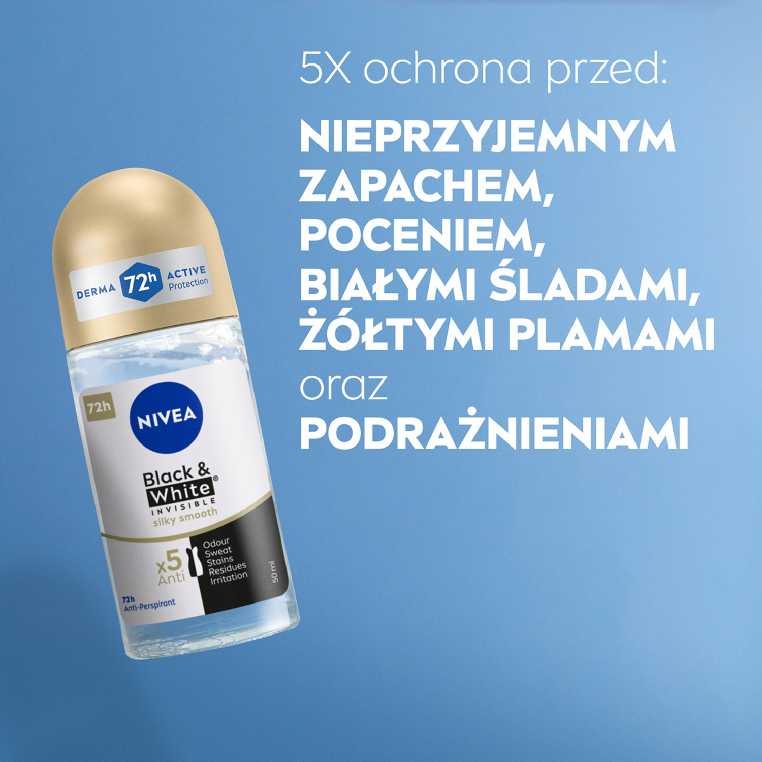 Deodorante roll-on invisibile Nivea Donna 50 ml