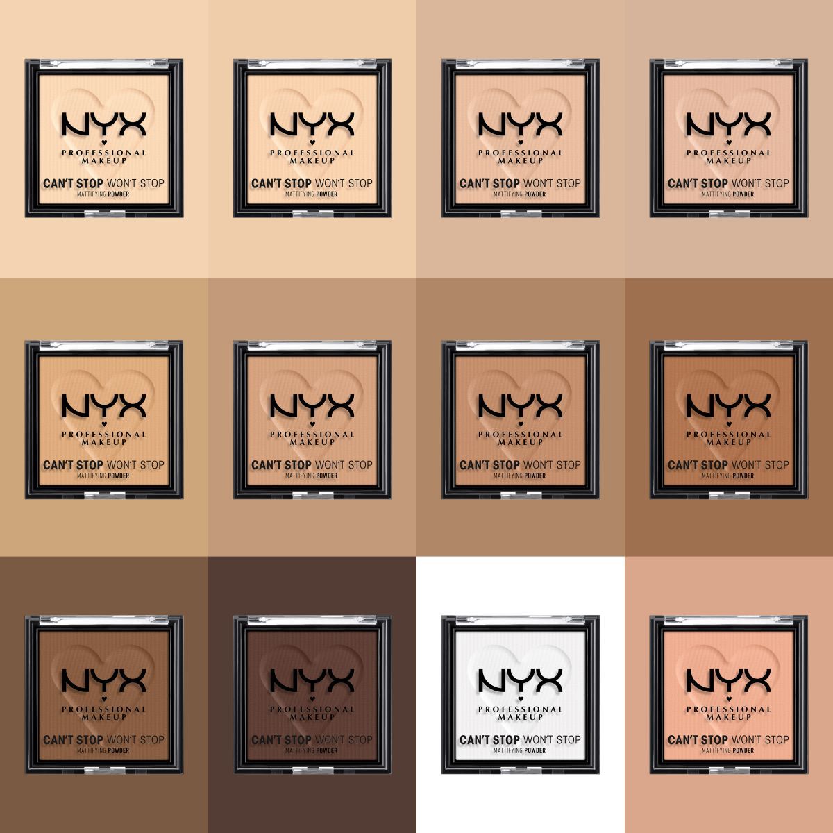 Machiajul profesional NYX Can't Stop Won't Stop