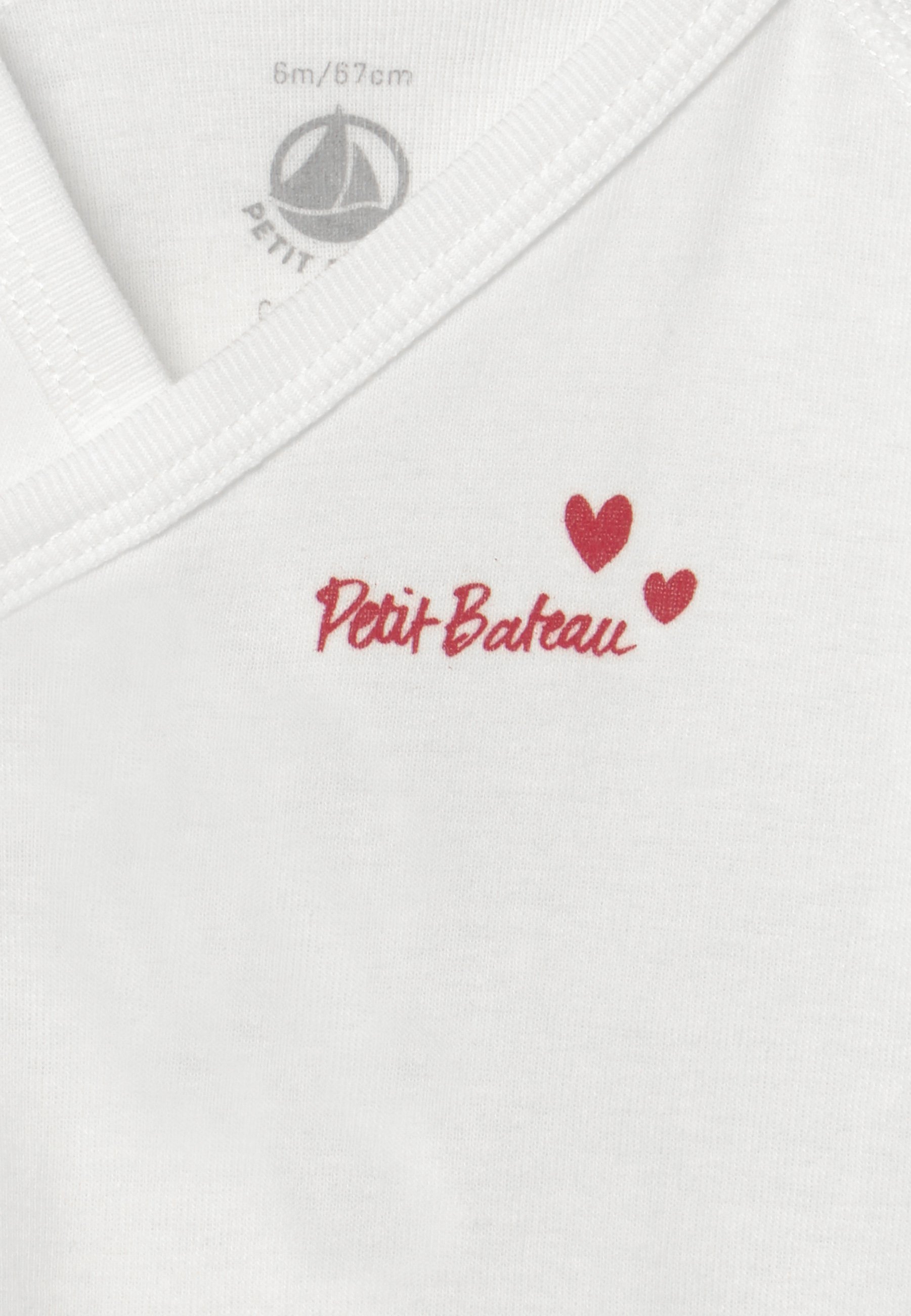 Petit Bateau NAISS PACK 3 - Body - bianco
