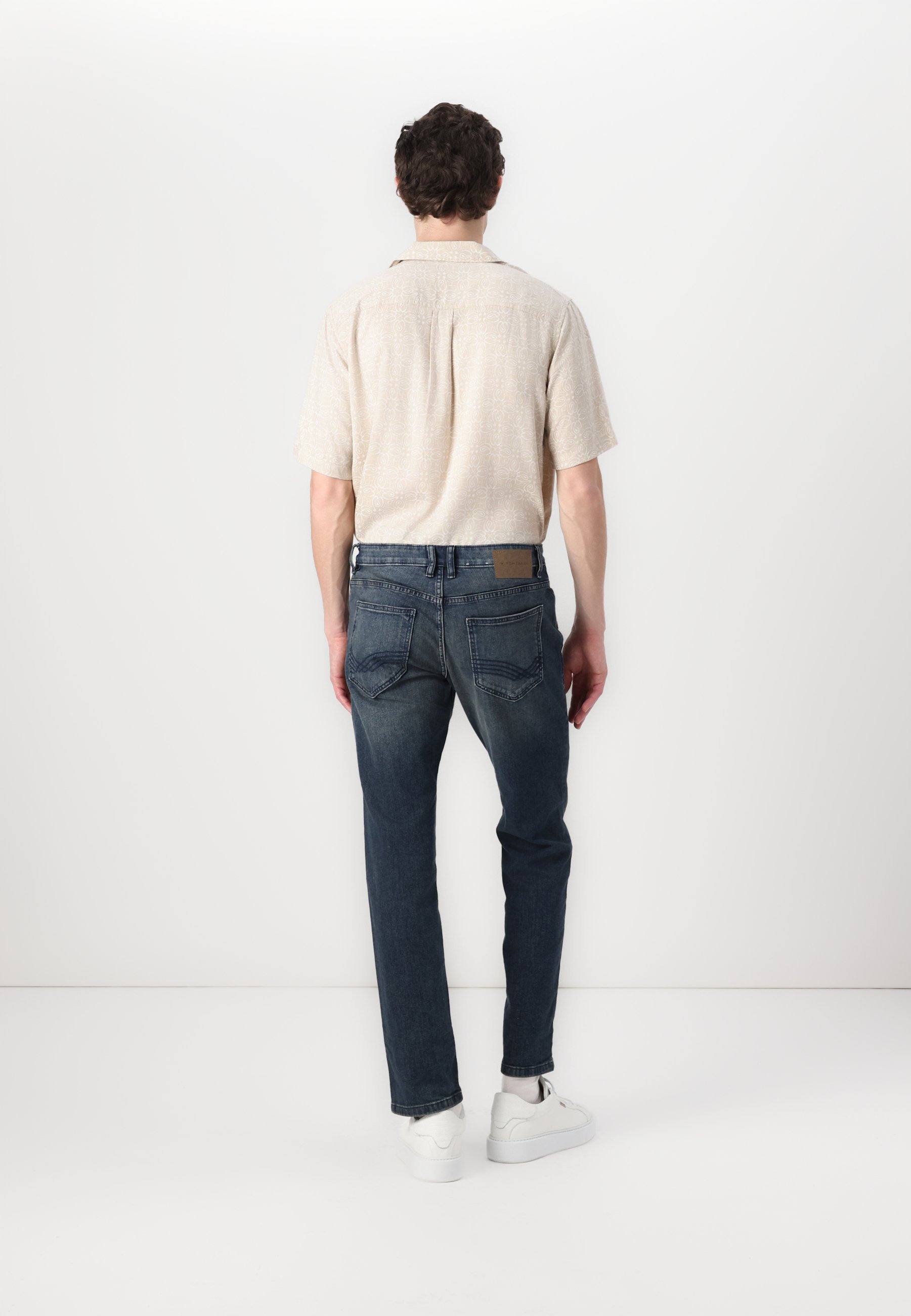 TOM TAILOR MARVIN - Jean droit - Denim délavé foncé