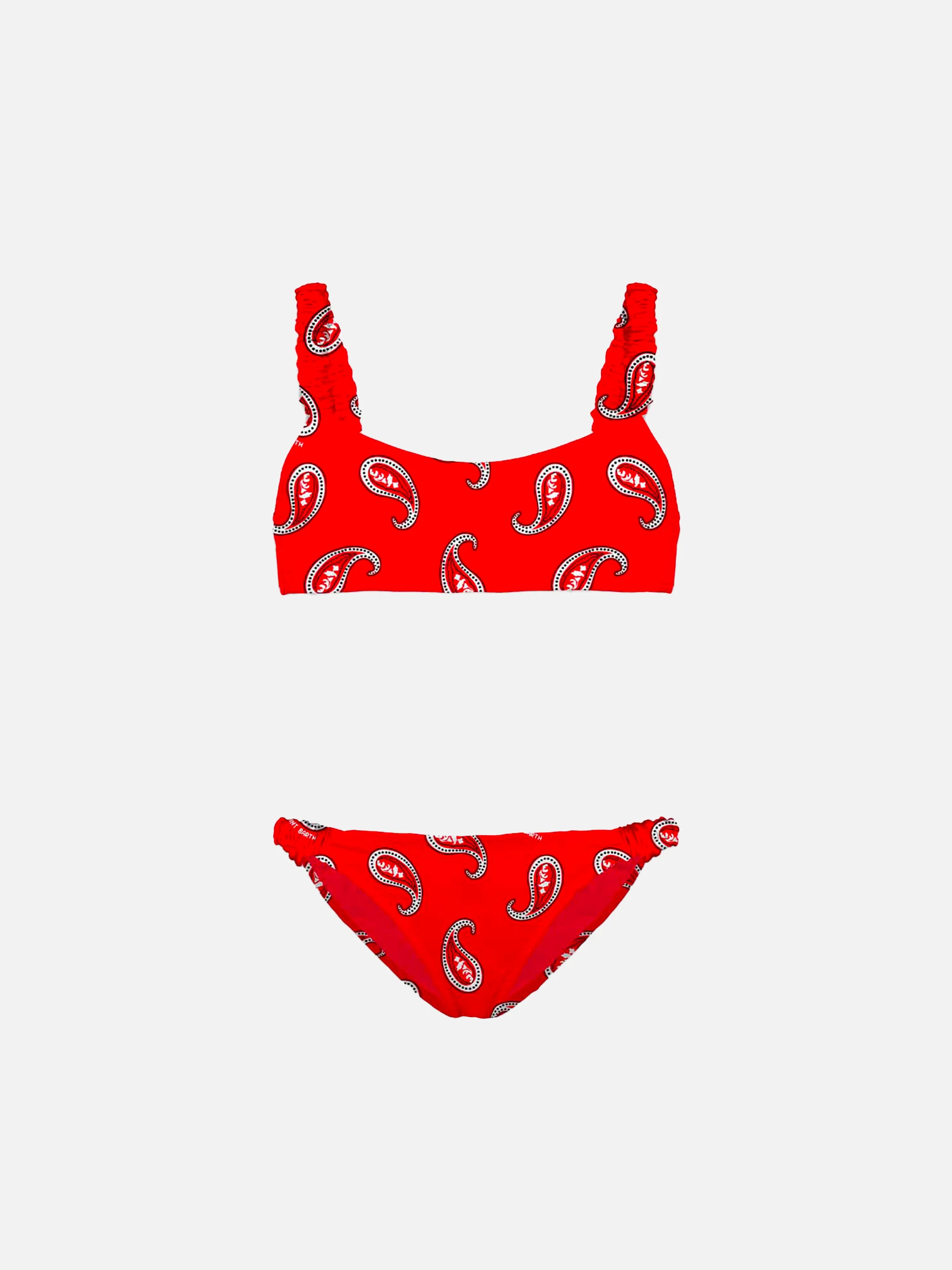 Djevojački bikini s bralette uzorkom paisley