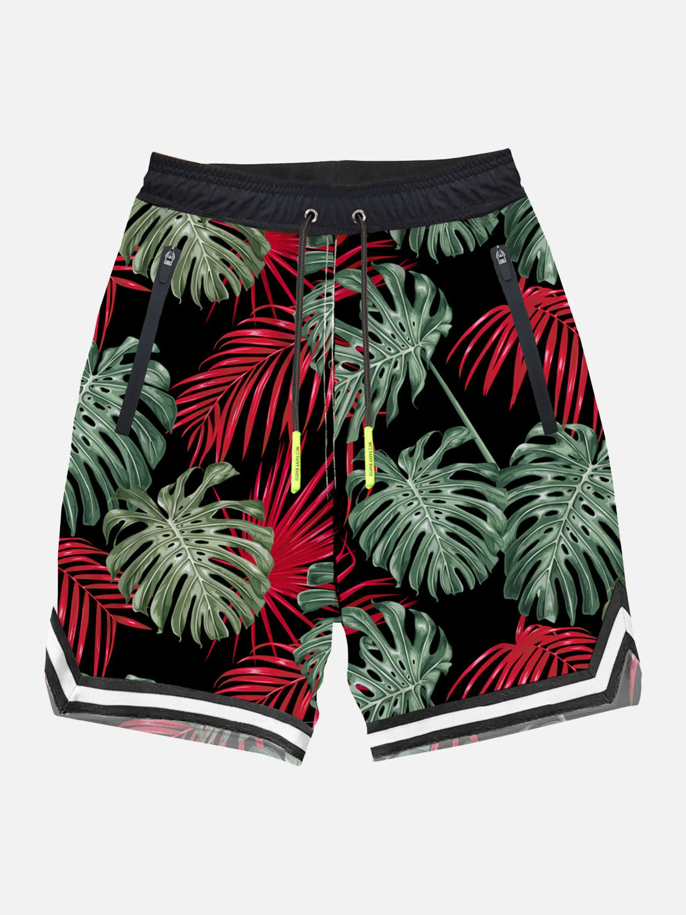 Zwempak in surfstijl met tropische print