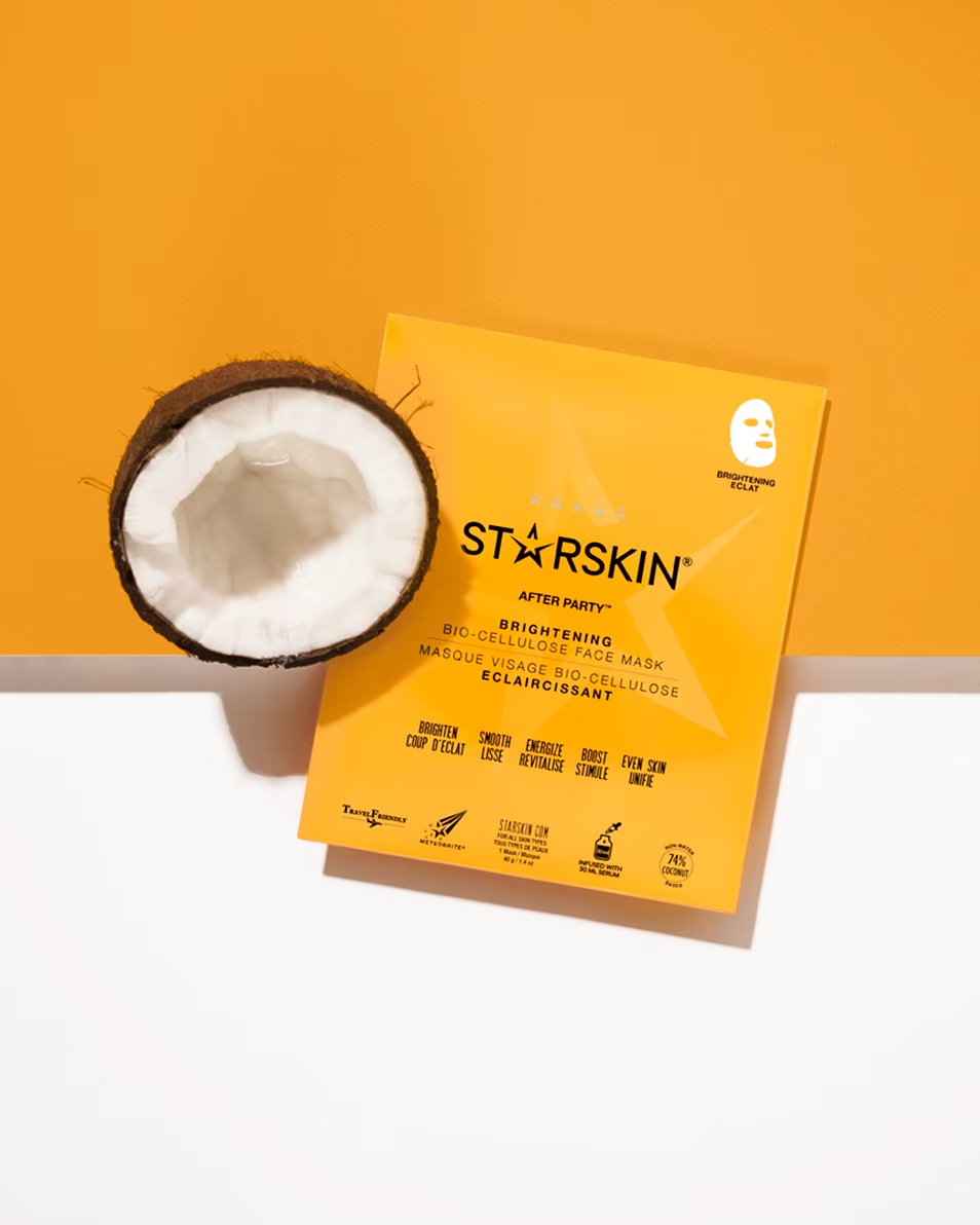 STARSKIN ESSENTIALS AFTER PARTY™ POSVJETLJUJUĆA MASKA ZA LICE OD BIO-CELULOZE