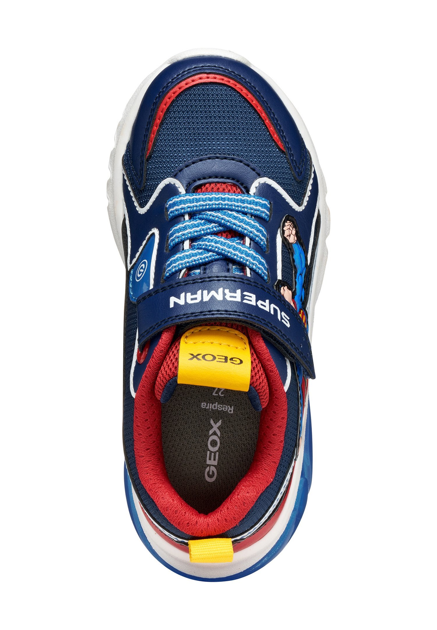 Geox SUPERMAN CIBERDRON - Scarpe da ginnastica - blu/rosso