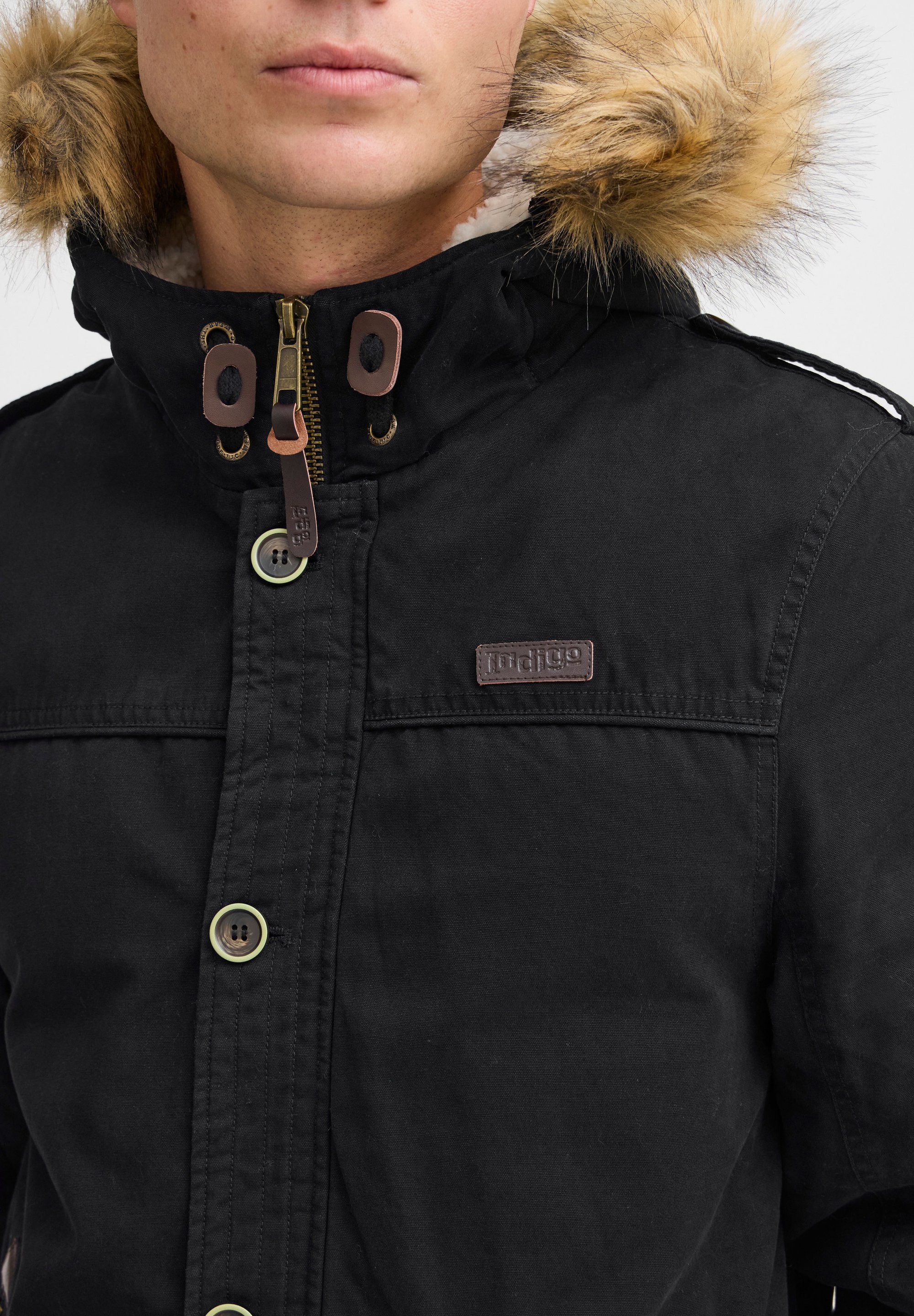 INDICODE JEANS IDPulsoor - Casaco de inverno - preto