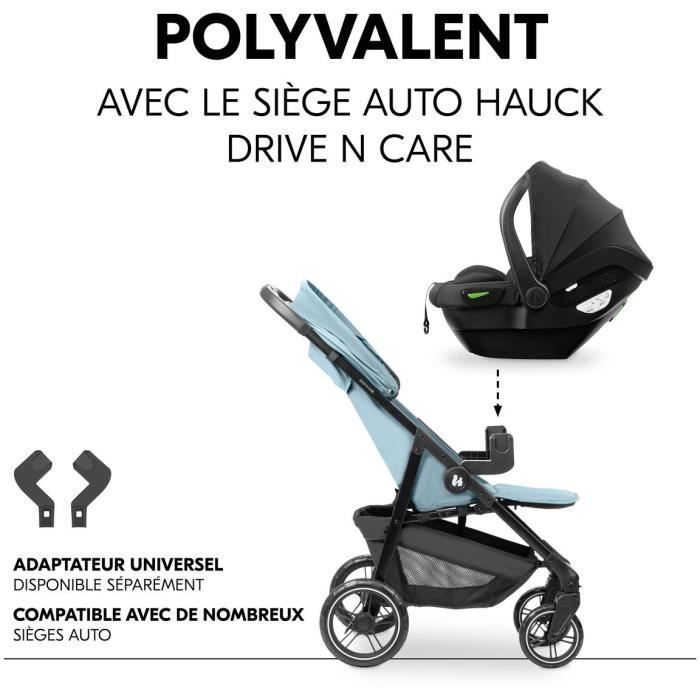 HAUCK - Passeggino compatto - SHOP N CARE - 4 ruote - Blu